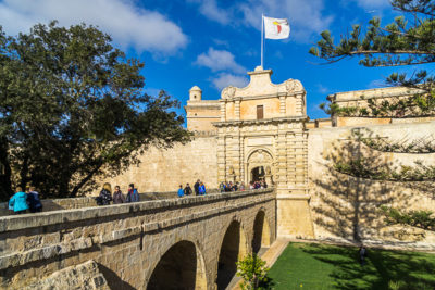 Geocaching auf Malta - Mdina Stadttor
