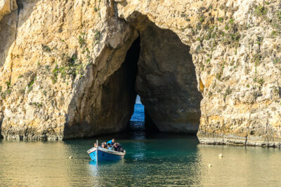 Geocaching auf Malta - Gozo - Dwerja Inlandsee