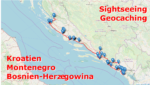 Geocaching und Sightseeing auf dem Balkan: Kroatien, Bosnien-Herzegowina und Montenegro