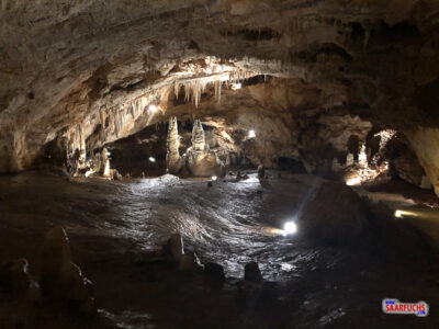 Der höchste Punkt in der Lipa-Höhle bei der öffentlichen Führung