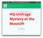Die aktuelle HQ-Umfrage zu Mystery at the Museum