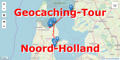 Geocaching-Tour mit dem Auto durch Noord-Holland