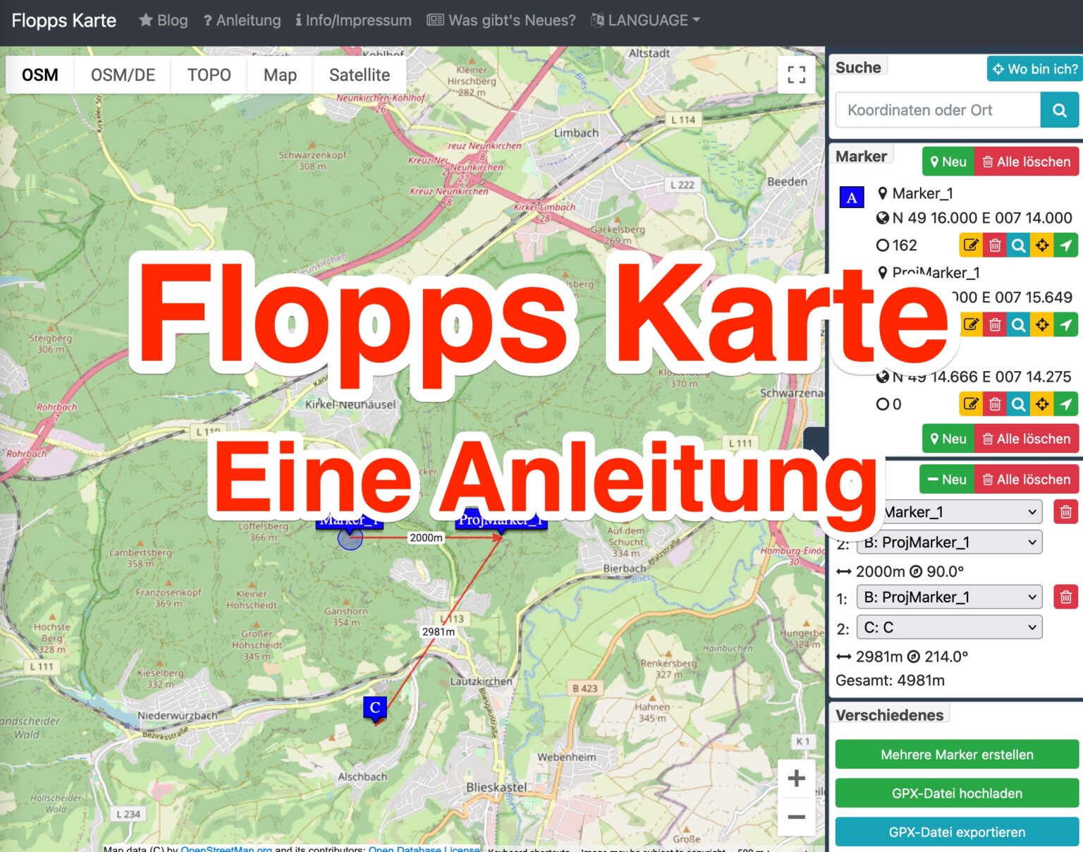 Flopps Karte - Eine kleine Anleitung » Saarfuchs on Tour! Flopps Karte - Eine kleine Anleitung » Saarfuchs on Tour!