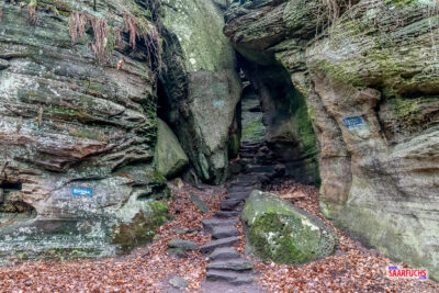 Geocaching & Wandern: Felsen und Höhlen rund um Berdorf