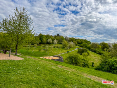 Gro&szlig;er Abenteuerspielplatz auf dem Eventgel&auml;nde Project Augusta Treverorum in Trier