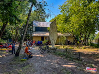 Pause im Jugendzentrum bei der Geocaching-Meisterschaft