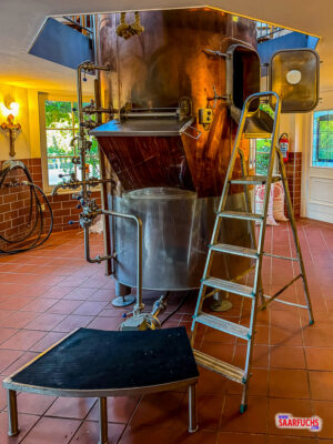 Braukessel im Keller des Brauhauses