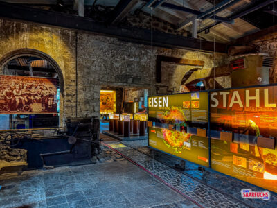 Ausstellungsraum im Museum des Stöffel-Parks mit historischen Exponaten