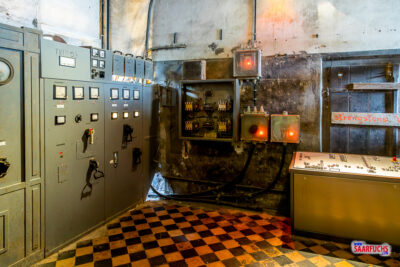 Blick auf die historischen Schaltzentrale im Trafohaus