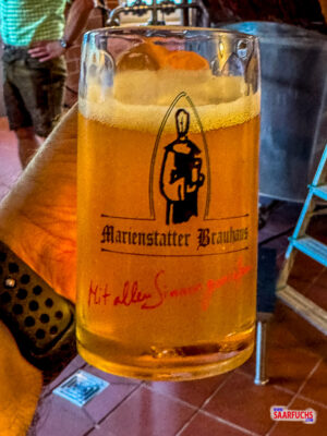 Naturtrübes Landbier im Brauhaus der Abtei Marienstatt