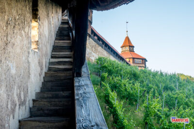 Gedeckter Treppenweg hinauf zur Esslinger Burg