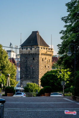 Der historische Schelztorturm in Esslingen am Neckar