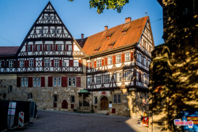 Historischer Gebäudekomplex der Sektkellerei Kessler in Esslingen